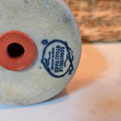 Large unmarked Gourmet Brown drip glaze mixing bowl with a variety of cute brown cows!