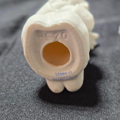 Goebel Set Of 3 Vintage Nativity Angels - West Germany = White Matte Porcelain HE20