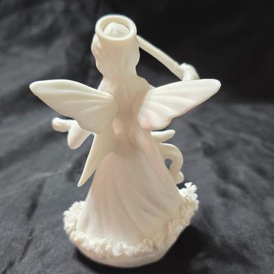 Three vintage Ardalt Lenwile "Verithin" musical angel figurines from Japan - Spaghetti skirted