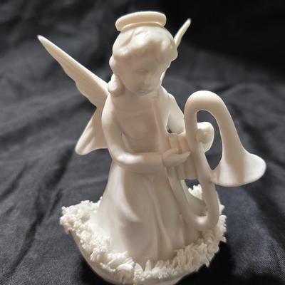 Three vintage Ardalt Lenwile "Verithin" musical angel figurines from Japan - Spaghetti skirted
