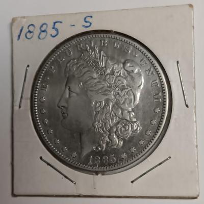 1885-S MORGAN SILVER DOLLAR