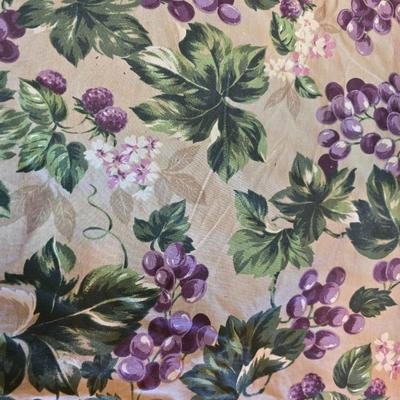 Got any grapes? Oval table cloth - two grape themed cutting boards and a stained glass grape cross