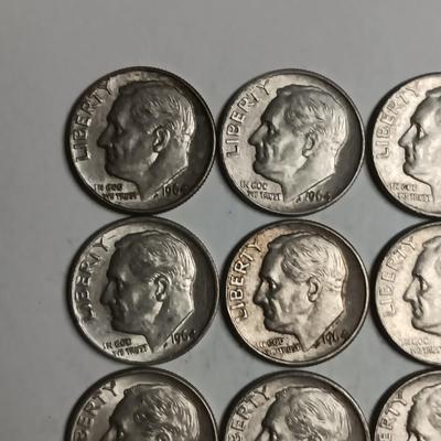 20 ROOSEVELT 1964 SILVER DIMES