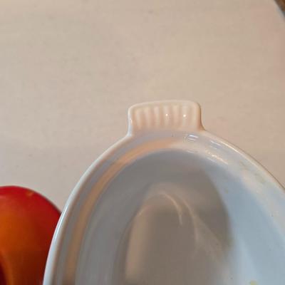 Descoware Made in Belgium Flame Red cast iron 2 1/2-quart Dutch oven