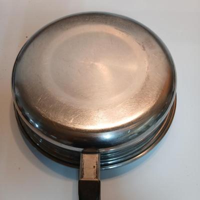 Three - piece Saladmaster surgical stainless steel waterless cookware