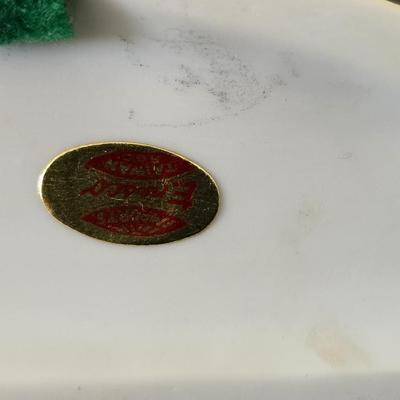 2001 Suanne Wamsley framed & signed calf artwork and 1982 Enesco "Kolby" porcelain figure