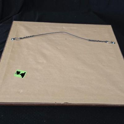 2001 Suanne Wamsley framed & signed calf artwork and 1982 Enesco "Kolby" porcelain figure