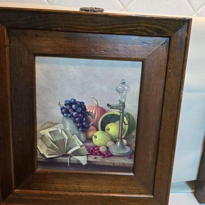 Country Kitchen Home decor - Framed artworks - canister - Wooden candle sticks - Coffee grinder and more