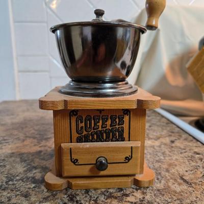 Country Kitchen Home decor - Framed artworks - canister - Wooden candle sticks - Coffee grinder and more