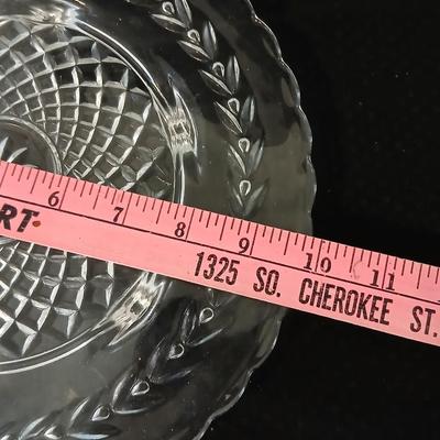 Glassware - Vintage platter, assortment of small bowls and a vase