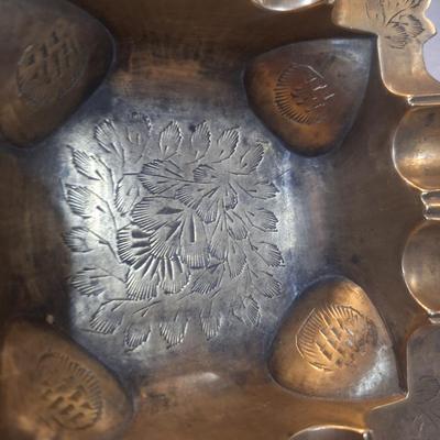 Sale Photo Thumbnail #84: vintage brass ashtray