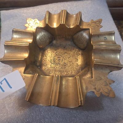 Sale Photo Thumbnail #82: vintage brass ashtray