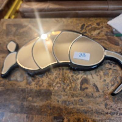 Sale Photo Thumbnail #133: Armadillo shaped mirror wall hanging