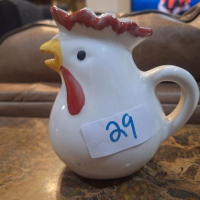 Sale Photo Thumbnail #136: Italian ceramic rooster pitcher