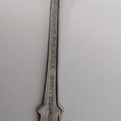 Vintage Rolex Bucherer of Switzerland Lucerne Souvenir Spoon Silver Tone Collectible