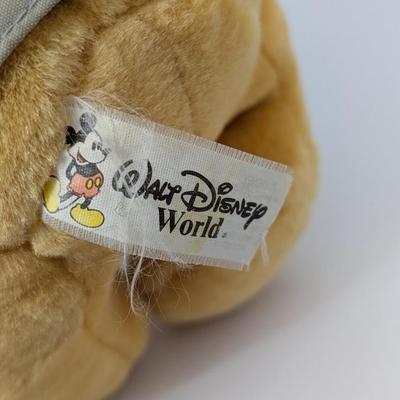 Vintage Disney Winnie the Pooh Explorer Safari Plush Stuffed Animal with Hat