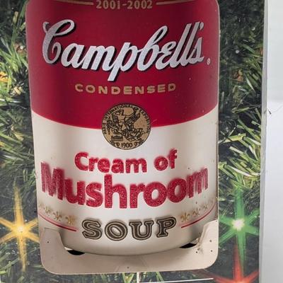 Campbells Soup Collectors Edition Christmas Ornament 2001 Cream Of Mushroom