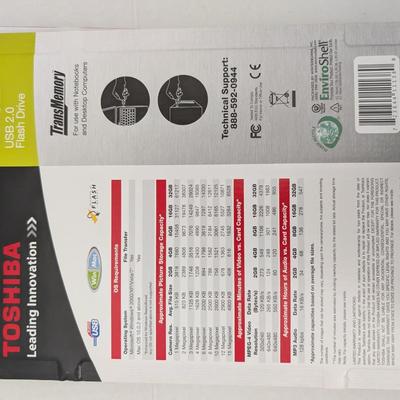 Lot of 3 Toshiba 16GB USB 2.0 Flash Drives New Sealed TransMemory Win Mac Compatible