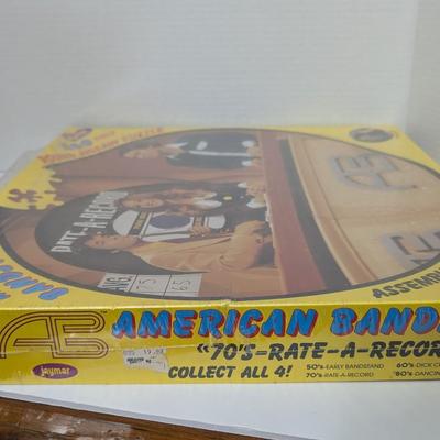 Vintage American Bandstand 70s Rate-A-Record 400 Piece Round Jigsaw Puzzle Jaymar Sealed
