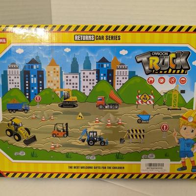 Cartoon Truck Construction Vehicle Toy Set of 10 Returns Car Series Sealed