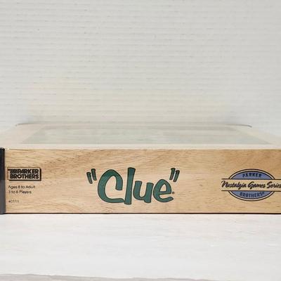 2002 Clue Retro Series Wooden Box Edition Sealed Parker Brothers Board Game