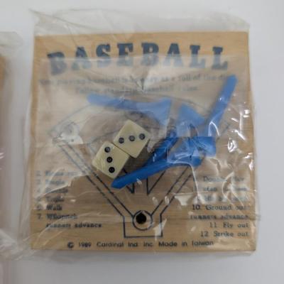 Vintage 1982 Sport Teasers Miniature Wood Peg Game Lot 7 Games in Original Tin