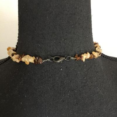 Beautiful iridescent Avalone, or mother of pearl teardrop shaped pieces necklace very beautiful