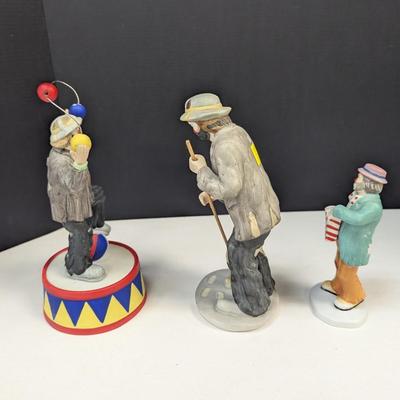 Emmett Kelly Clown Juggling Music Box Clown