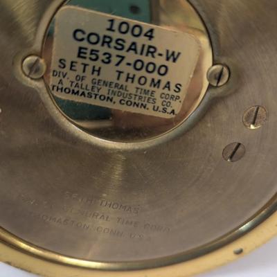 Vintage Seth Thomas Ship Boat Clock 1004 Corsair-W