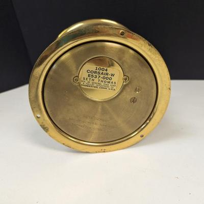 Vintage Seth Thomas Ship Boat Clock 1004 Corsair-W