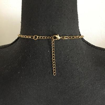 Beautiful vintage glass, plastic bead, tassel statement, necklace