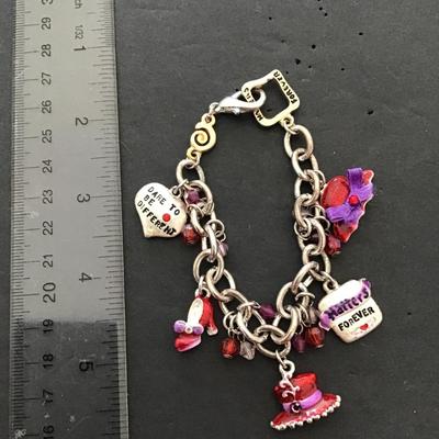 cute red hat charm bracelet