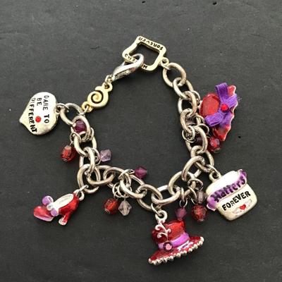 cute red hat charm bracelet