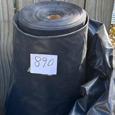 Large Roll of Black Plastic Sheet