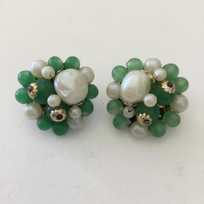 Vintage clip on earrings