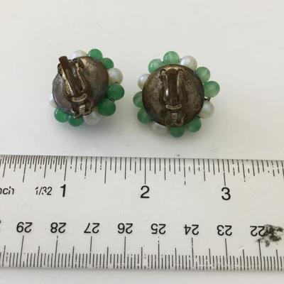 Vintage clip on earrings