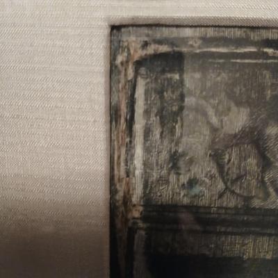 Sale Photo Thumbnail #41: minor fraying to silk upper left corner