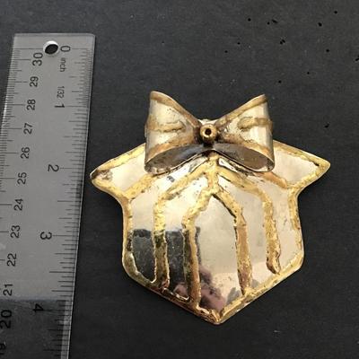 Vintage large Christmas brooch