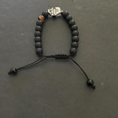 Polished stone bracelet