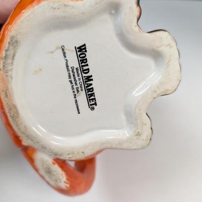 Vintage Squirrel & Acorn Ceramic Planter & Ceramic Fox Mug