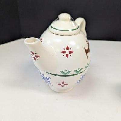 Pfaltzgraff Nordic Christmas Tea For One - Yankee Candle Jar