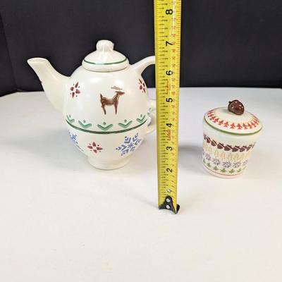 Pfaltzgraff Nordic Christmas Tea For One - Yankee Candle Jar