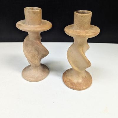Genuine Besmo Product Hand Carved In Kenya Candle Holders