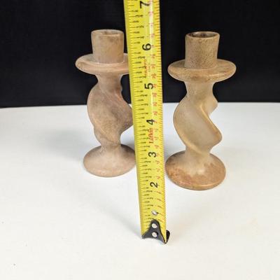 Genuine Besmo Product Hand Carved In Kenya Candle Holders