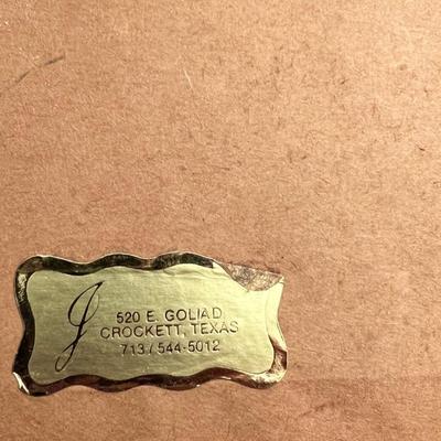 Sale Photo Thumbnail #20: Pair of finely framed antique architectural engravings with pink mats and ornate gold frames.
Titles include “Bowyer House” and “The Neckinger Tide-Stream, Bermondsey.”
Both prints bear certificates from I.D.L. Antiques guaranteeing they are over 