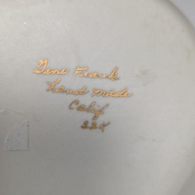 Vintage California Pottery Rooster Bowl By Gene Frank Ceramic