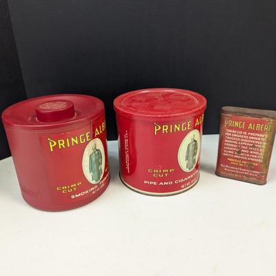 Prince Albert Plastic & Tin Containers