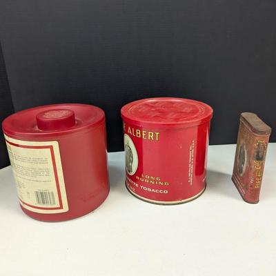 Prince Albert Plastic & Tin Containers