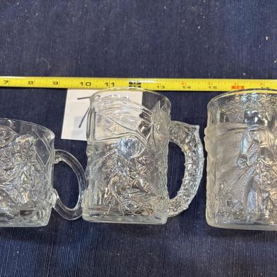 Vintage McDonalds 1995 Batman Glass Lot