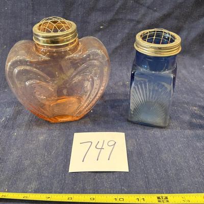 Vases with Wire Flower Frog Tops